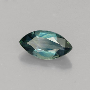 Zaffiro naturale verde da 1,08 ct, marchesa, VVS