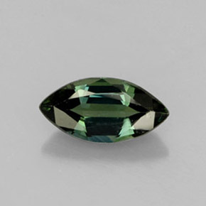 Zaffiro naturale verde da 1,05 ct, marchesa, VS