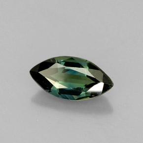 Zaffiro naturale verde da 1,05 ct, marchesa, VS