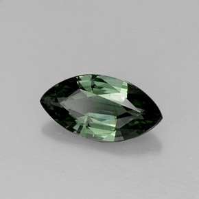 Zaffiro naturale verde da 0,76 ct, marchesa, VVS-VS