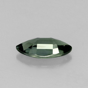 Zaffiro naturale verde da 0,76 ct, marchesa, VVS-VS