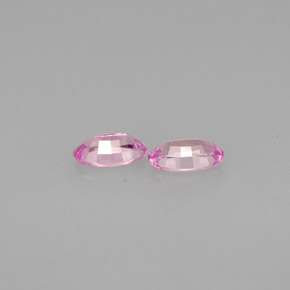 Zaffiro naturale rosa da  ct, taglio ovale, VVS-VS