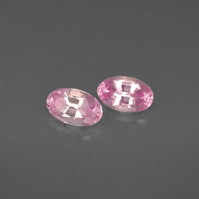 Zaffiro naturale rosa da  ct, taglio ovale, VVS-VS