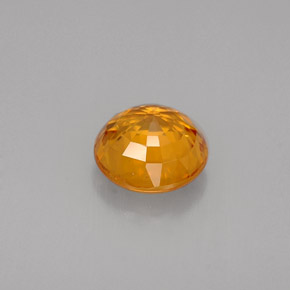 Zaffiro naturale arancione da 1,55 ct, taglio rotondo, VVS