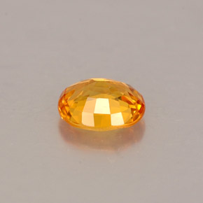 Zaffiro naturale arancione da 0,87 ct, taglio ovale, VVS