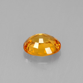 Zaffiro naturale arancione da 0,69 ct, taglio ovale, VVS
