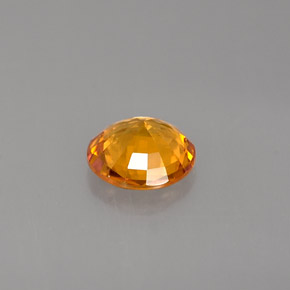 Zaffiro naturale arancione da 1,07 ct, taglio rotondo, VVS-VS