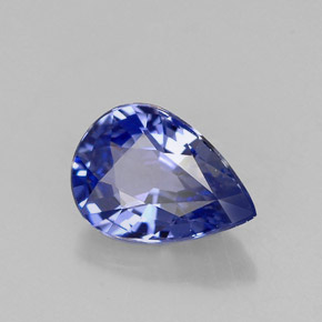 Zaffiro naturale blu da 0,99 ct, taglio a pera, VVS-VS