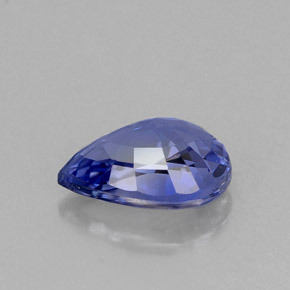 Zaffiro naturale blu da 0,99 ct, taglio a pera, VVS-VS