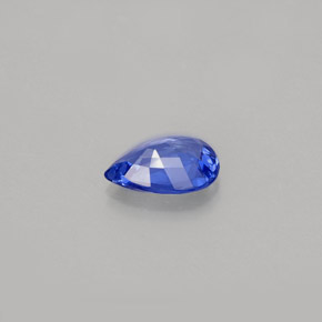 Zaffiro naturale blu da 0,66 ct, taglio a pera, VVS