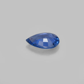 Zaffiro naturale blu da 0,72 ct, taglio a pera, VVS