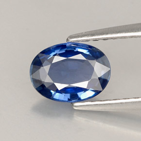 Zaffiro naturale blu da 0,78 ct, taglio ovale, VVS-VS
