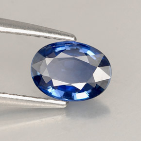 Zaffiro naturale blu da 0,78 ct, taglio ovale, VVS-VS