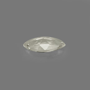 Zaffiro naturale bianco da 0,40 ct, marchesa, VVS