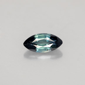 Zaffiro naturale verde da 0,73 ct, marchesa, VVS-VS
