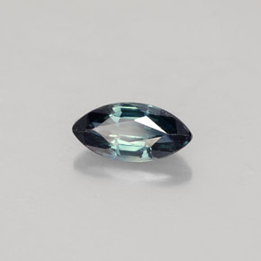 Zaffiro naturale verde da 0,73 ct, marchesa, VVS-VS