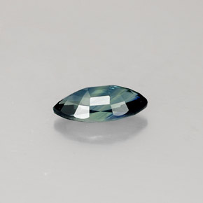 Zaffiro naturale verde da 0,73 ct, marchesa, VVS-VS