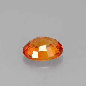 Zaffiro naturale arancione da 0,81 ct, taglio ovale, VVS-VS