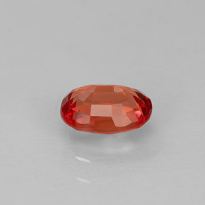 Zaffiro naturale arancione da 0,86 ct, taglio ovale, VVS-VS