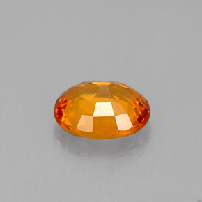 Zaffiro naturale arancione da 0,79 ct, taglio ovale, VVS-VS