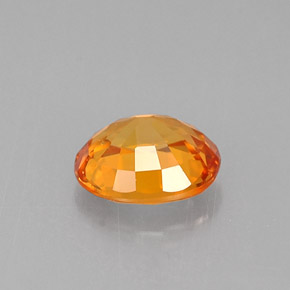Zaffiro naturale arancione da 0,82 ct, taglio ovale, VVS-VS