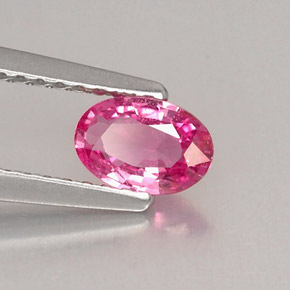 Zaffiro naturale rosa da 0,50 ct, taglio ovale, VS