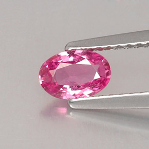 Zaffiro naturale rosa da 0,50 ct, taglio ovale, VS