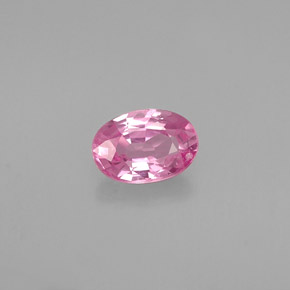 Zaffiro naturale rosa da 0,60 ct, taglio ovale, VS