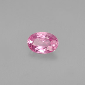 Zaffiro naturale rosa da 0,60 ct, taglio ovale, VS