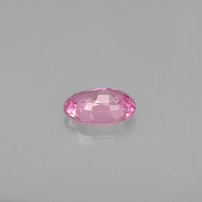 Zaffiro naturale rosa da 0,60 ct, taglio ovale, VS