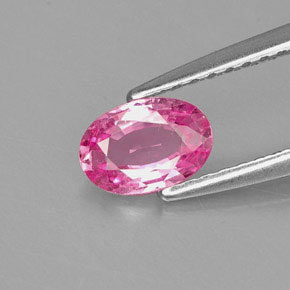 Zaffiro naturale rosa da 0,59 ct, taglio ovale, VS