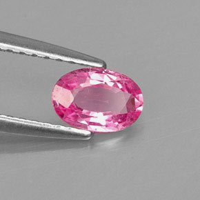Zaffiro naturale rosa da 0,59 ct, taglio ovale, VS