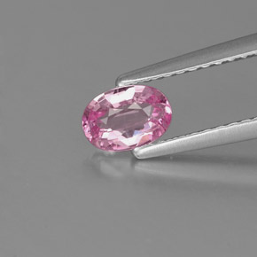 Zaffiro naturale rosa da 0,50 ct, taglio ovale, VS-SI