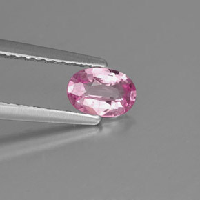 Zaffiro naturale rosa da 0,50 ct, taglio ovale, VS-SI