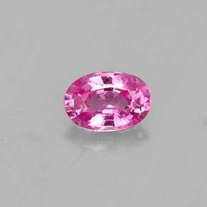 Zaffiro naturale rosa da 0,46 ct, taglio ovale, VS