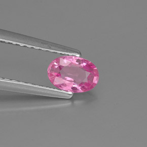 Zaffiro naturale rosa da 0,54 ct, taglio ovale, VS