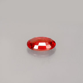 Zaffiro naturale arancione da 0,52 ct, taglio ovale, VVS