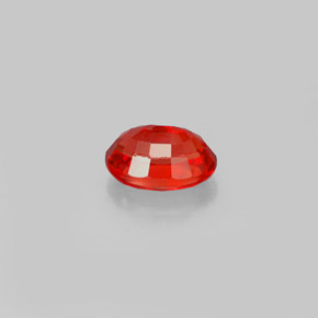 Zaffiro naturale arancione da 0,71 ct, taglio ovale, VS