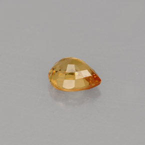 Zaffiro naturale giallo da 0,74 ct, taglio a pera, VVS-VS
