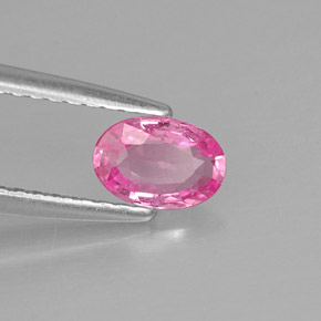 Zaffiro naturale rosa da 0,56 ct, taglio ovale, VS