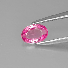Zaffiro naturale rosa da 0,48 ct, taglio ovale, VS