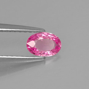 Zaffiro naturale rosa da 0,48 ct, taglio ovale, VS