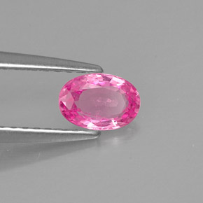 Zaffiro naturale rosa da 0,53 ct, taglio ovale, VS