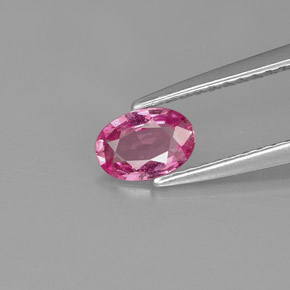 Zaffiro naturale rosa da 0,46 ct, taglio ovale, VVS-VS