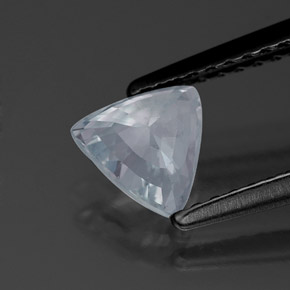 Zaffiro naturale blu da 0,80 ct, trillion, VS-SI