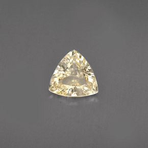 Zaffiro naturale giallo da 0,78 ct, trillion, VVS