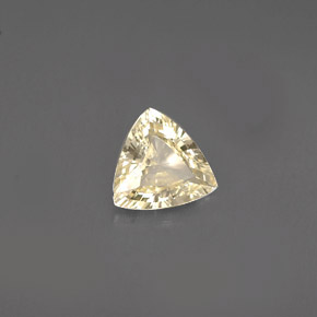 Zaffiro naturale giallo da 0,78 ct, trillion, VVS
