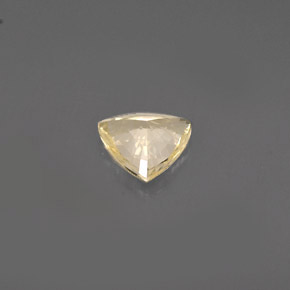 Zaffiro naturale giallo da 0,78 ct, trillion, VVS