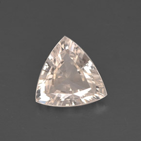 Zaffiro naturale arancione da 0,69 ct, trillion, VVS