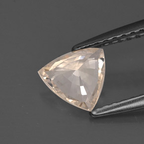 Zaffiro naturale arancione da 0,69 ct, trillion, VVS